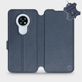 Phone Case Nokia 6.2 - Design Blue Leather