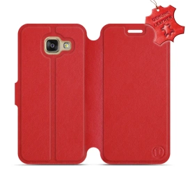 Phone Case Samsung Galaxy A3 2016 - Design Red Leather