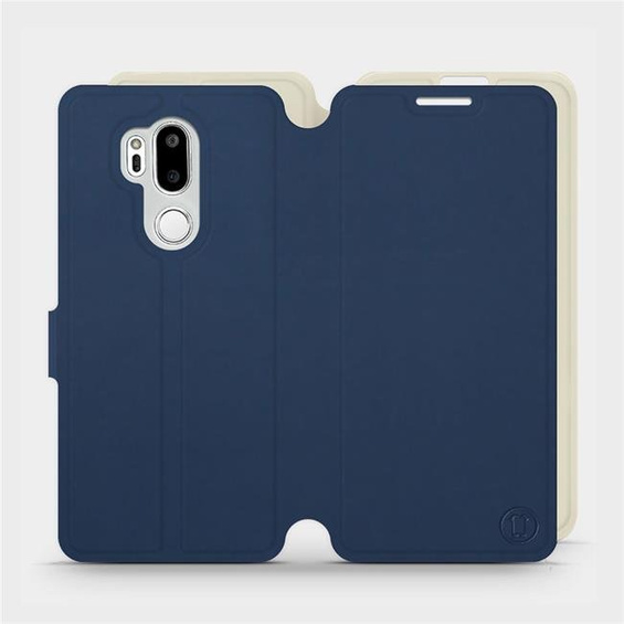 Phone Case LG G7 ThinQ - Design Navy with Platinum