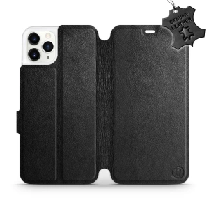 Phone Case Apple iPhone 11 Pro Max - Design Black Leather