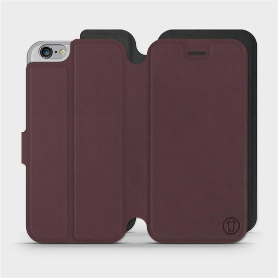 Phone Case Apple iPhone 6s - Design Burgundy with Black