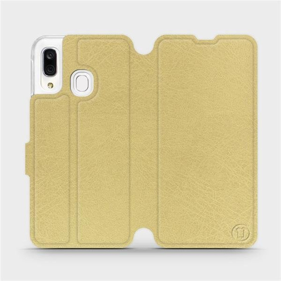 Etui do Samsung Galaxy A40 - wzór Gold&Gray