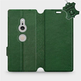 Phone Case Sony Xperia XZ2 - Design Green Leather