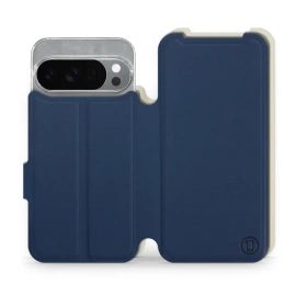 Phone Case Google Pixel 10 Pro - Design Navy with Platinum