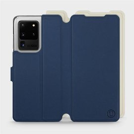 Phone Case Samsung Galaxy S20 Ultra - Design Navy with Platinum