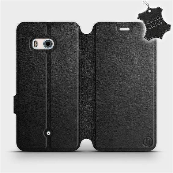 Phone Case HTC U11 - Design Black Leather