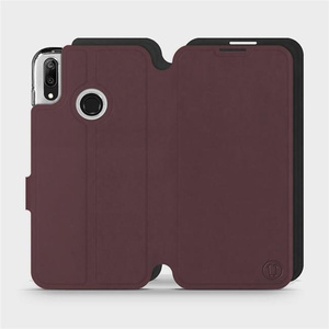 Phone Case Huawei Y7 2019 - Design Burgundy with Black