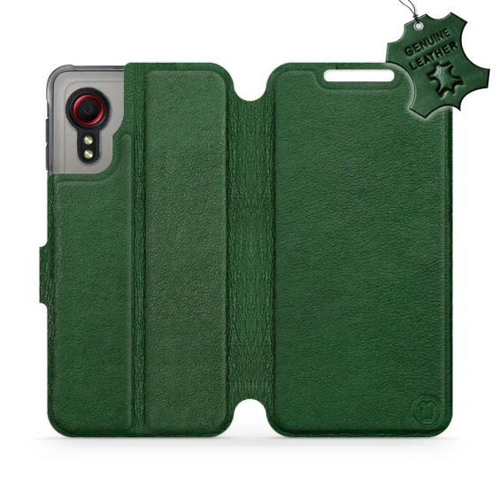 Phone Case Samsung Galaxy Xcover 5 - Design Green Leather