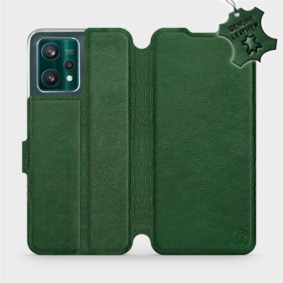 Phone Case Realme 9 Pro Plus - Design Green Leather