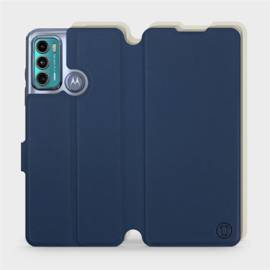 Phone Case Motorola Moto G60 - Design Navy with Platinum