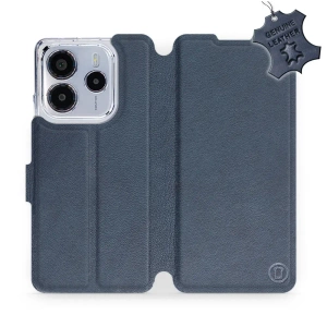 Phone Case Xiaomi Redmi Note 14 5G - Design Blue Leather