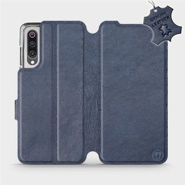 Phone Case Xiaomi Mi 9 - Design Blue Leather
