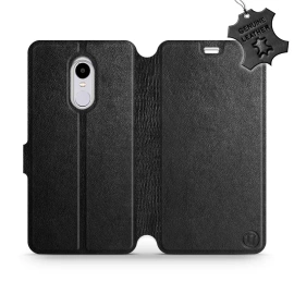 Phone Case Xiaomi Redmi Note 4 - Design Black Leather