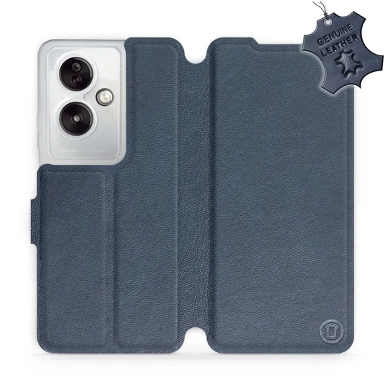 Phone Case OPPO A79 5G - Design Blue Leather