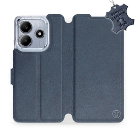 Phone Case Xiaomi Redmi Note 14 5G - Design Blue Leather