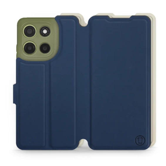 Phone Case Motorola Moto G15 - Design Navy with Platinum