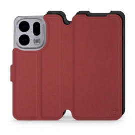 Phone Case OPPO Find X9 - Design Dark Red with Black