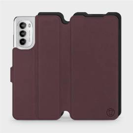 Phone Case Motorola Moto G82 5G - Design Burgundy with Black