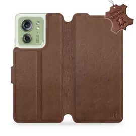Phone Case Motorola Edge 40 - Design Brown Leather