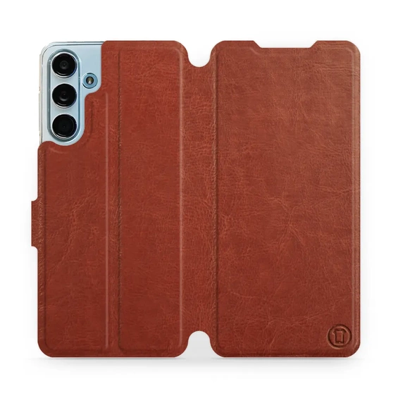 Hülle für Samsung Galaxy M55 5G - Farbe Brown&Orange