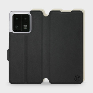 Etui Soft Touch do Xiaomi 13 Pro - wzór Satynowa czerń z platyną