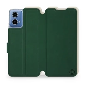 Phone Case Motorola Moto G34 5G - Design Green with Platinum