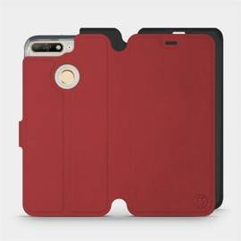 Phone Case Huawei Honor 7A - Design Dark Red with Black