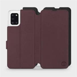 Phone Case Samsung Galaxy A31 - Design Burgundy with Black