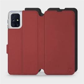 Phone Case Samsung Galaxy M31s - Design Dark Red with Black