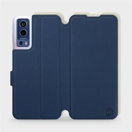 Phone Case Vivo Y72 5G - Design Navy with Platinum