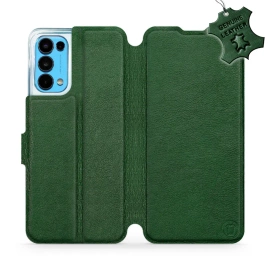 Phone Case OPPO RENO 5 5G - Design Green Leather