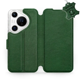 Phone Case Huawei Pura 70 Pro - Design Green Leather