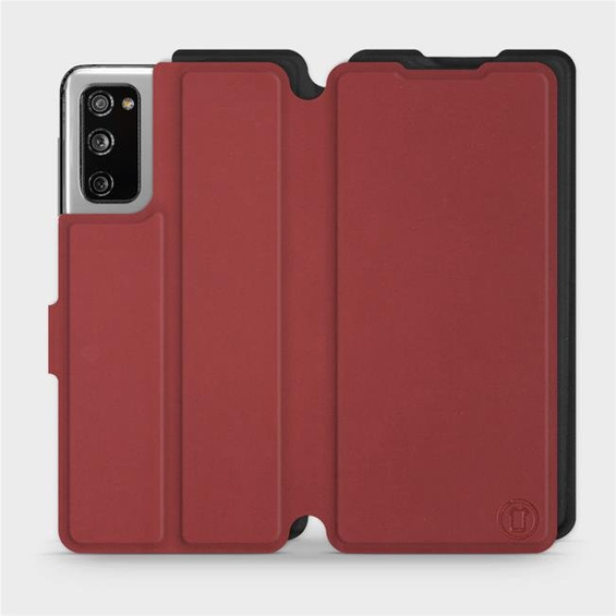 Hülle für Samsung Galaxy S20 FE - Farbe Dunkelrot mit Schwarz