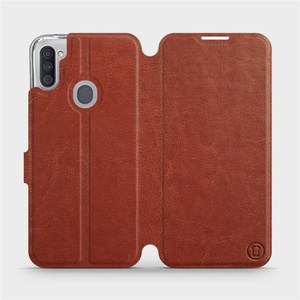 Phone Case Samsung Galaxy M11 - Design Brown&Orange