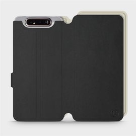 Phone Case Samsung Galaxy A80 - Design Black with Platinum