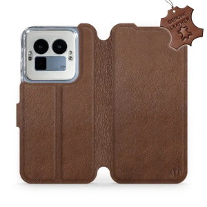 Phone Case Realme GT 8 Pro - Design Brown Leather