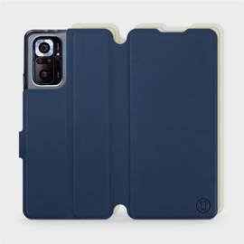 Hülle für Xiaomi Redmi Note 10 pro - Farbe Marineblau mit Platin