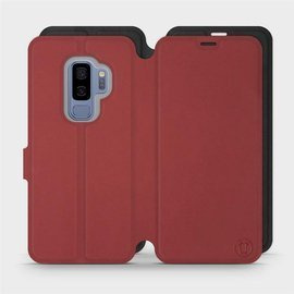 Phone Case Samsung Galaxy S9 Plus - Design Dark Red with Black
