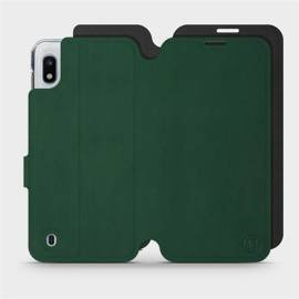 Etui Soft Touch do Samsung Galaxy A10 - wzór Miejska zieleń z czernią