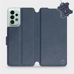 Phone Case Samsung Galaxy A33 5G - Design Blue Leather