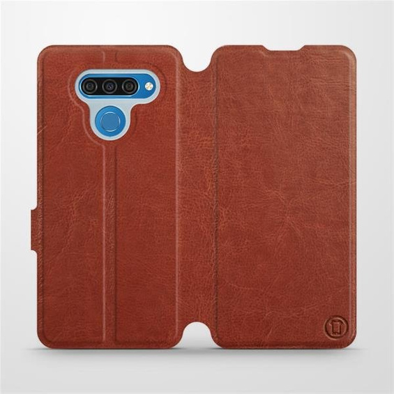 Etui do LG Q60 - wzór Brown&Orange