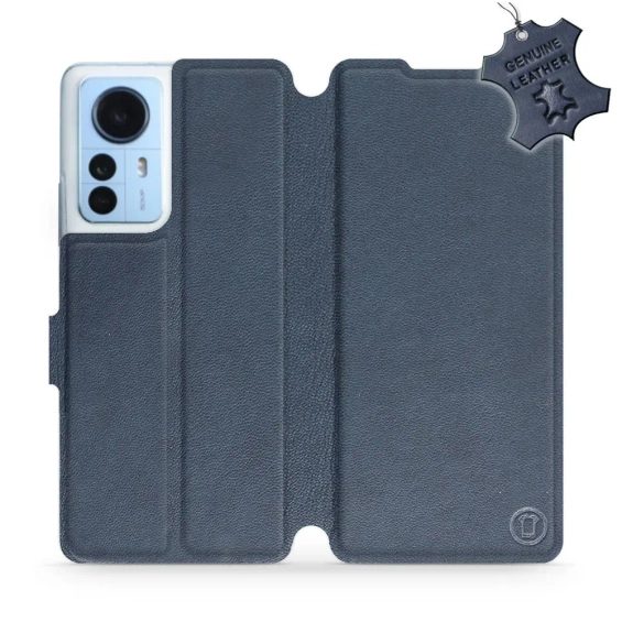 Phone Case Xiaomi 12 Pro - Design Blue Leather