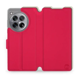 Hülle für OnePlus 12R - Farbe Rot mit Platin