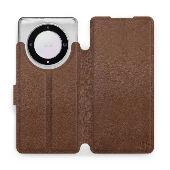Phone Case Huawei Honor Magic5 Lite 5G - Design Brown Leather