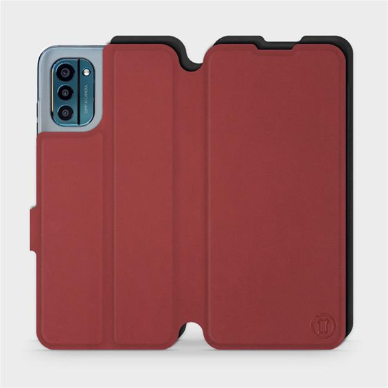 Phone Case Nokia G21 - Design Dark Red with Black
