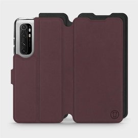Phone Case Xiaomi Mi Note 10 Lite - Design Burgundy with Black