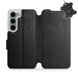 Phone Case Samsung Galaxy S23 - Design Black Leather