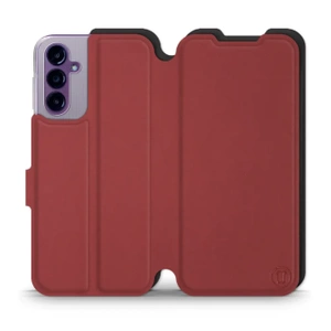 Hülle für Samsung Galaxy A14 5G - Farbe Dunkelrot mit Schwarz