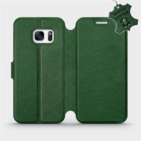Phone Case Samsung Galaxy S7 - Design Green Leather