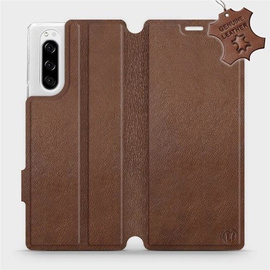 Phone Case Sony Xperia 5 - Design Brown Leather
